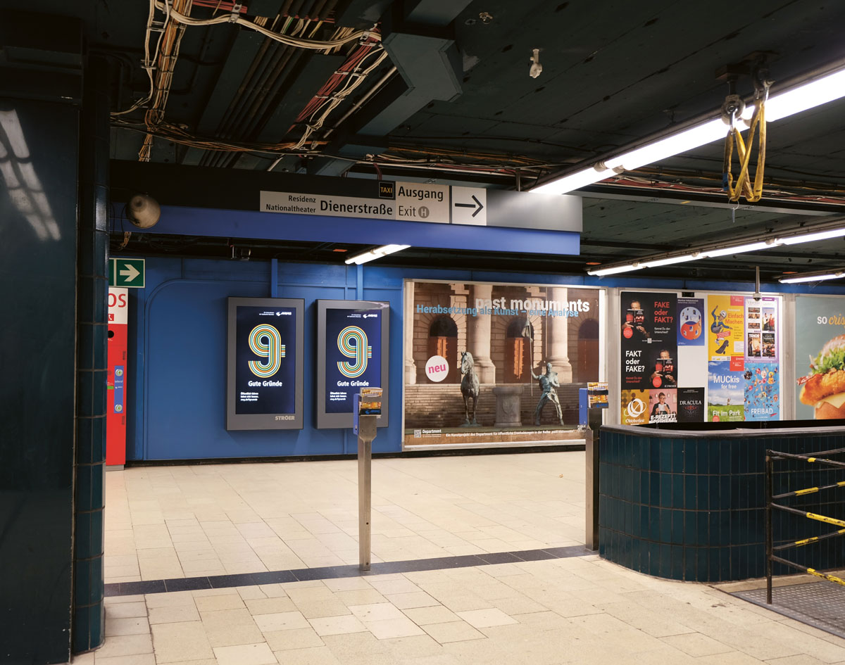 U-Bahn Ausgang Marienhof, 9.9.-19.9.